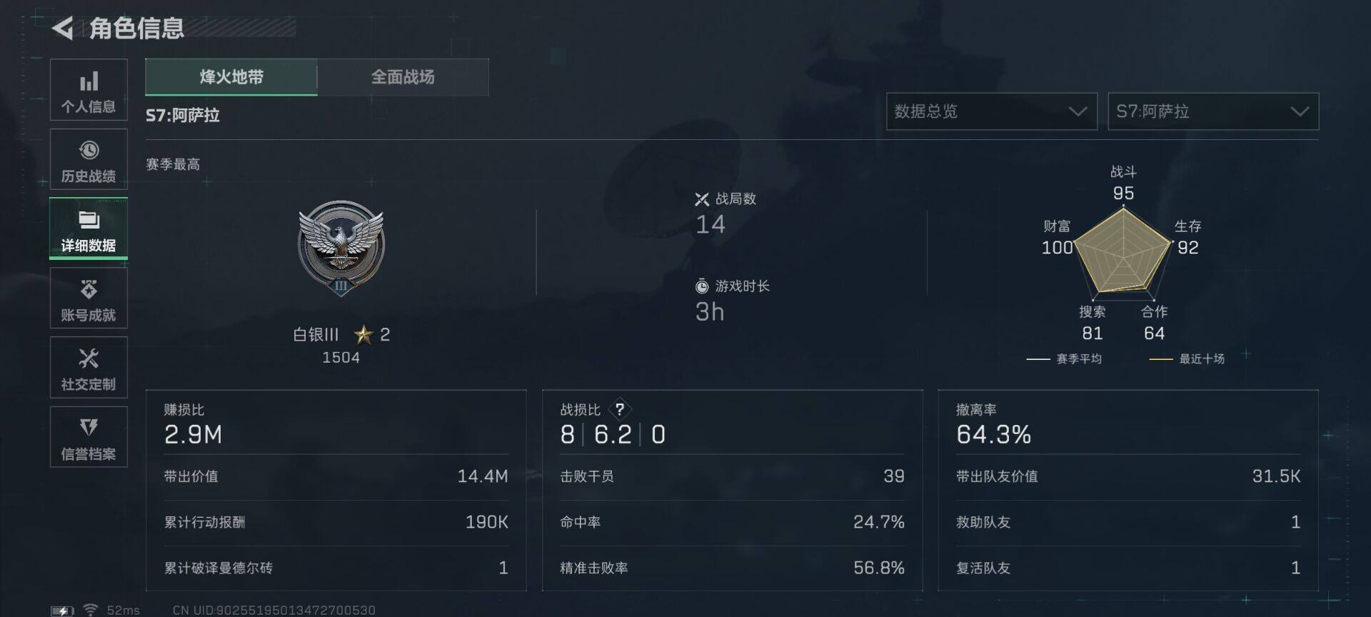 SJZEY3103486三角洲行动账号详情图10