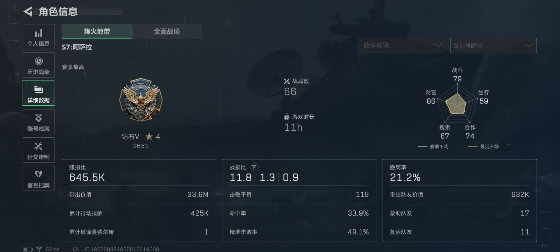 SJZQM3103515三角洲行动账号详情图15 SJZQM3103515三角洲行动账号详情图15