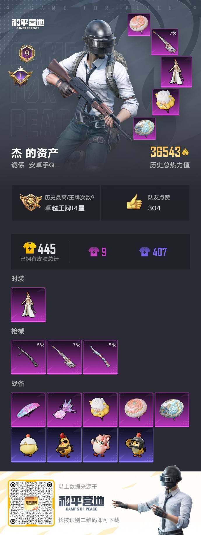 HPLE3455711和平精英账号详情图4