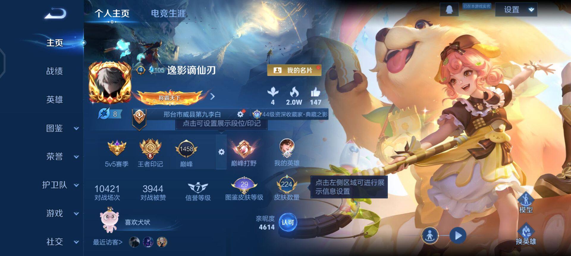 WZQM433386王者荣耀账号详情图3 WZQM433386王者荣耀账号详情图3