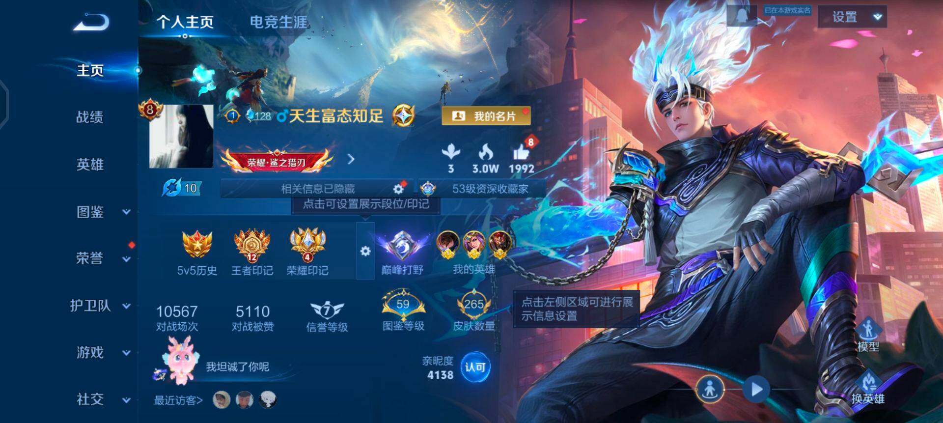 WZQM41797王者荣耀账号详情图3