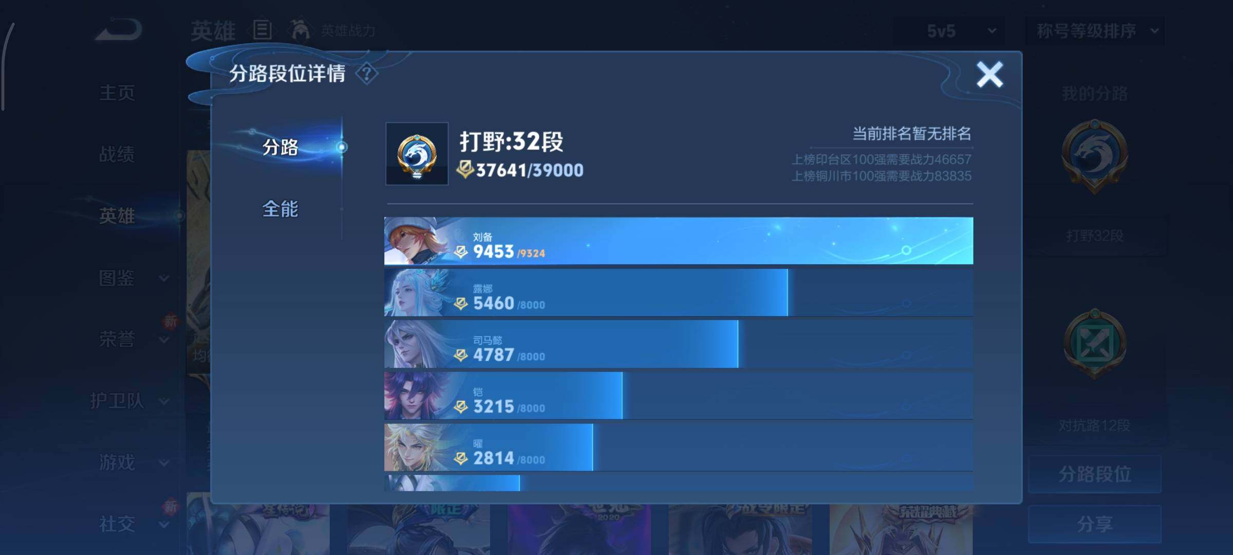 WZCMY41315王者荣耀账号详情图5