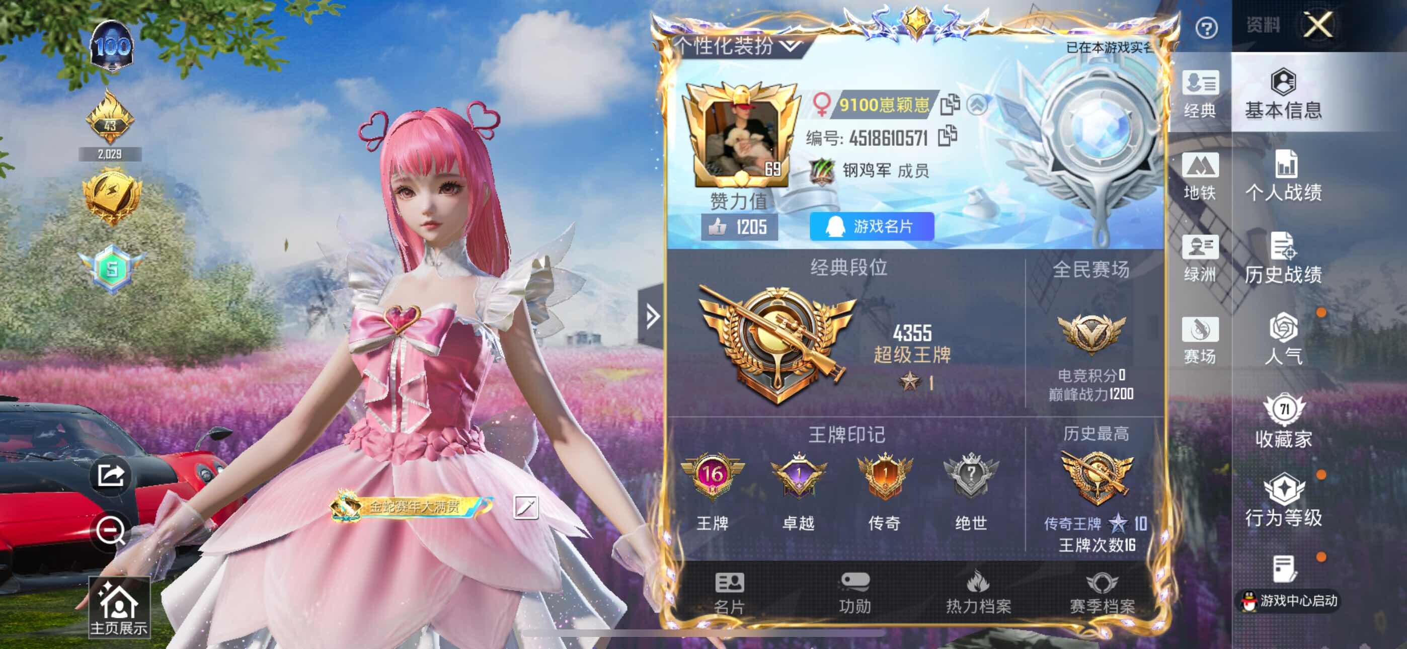 HPCMW3455714和平精英账号详情图7