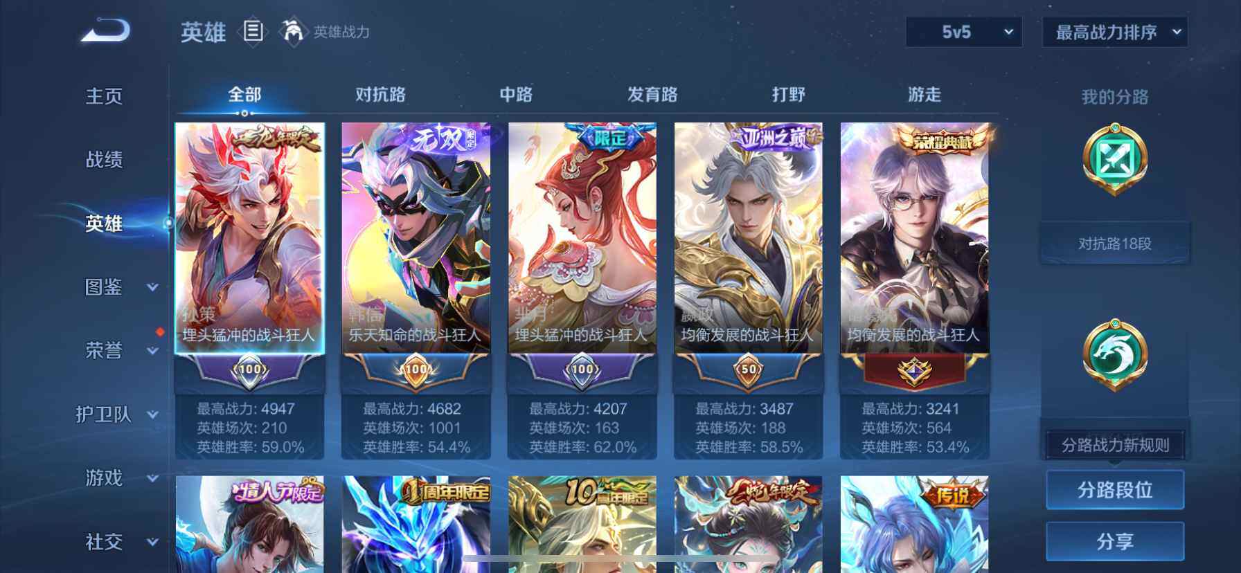 WZQM3482920王者荣耀账号详情图4