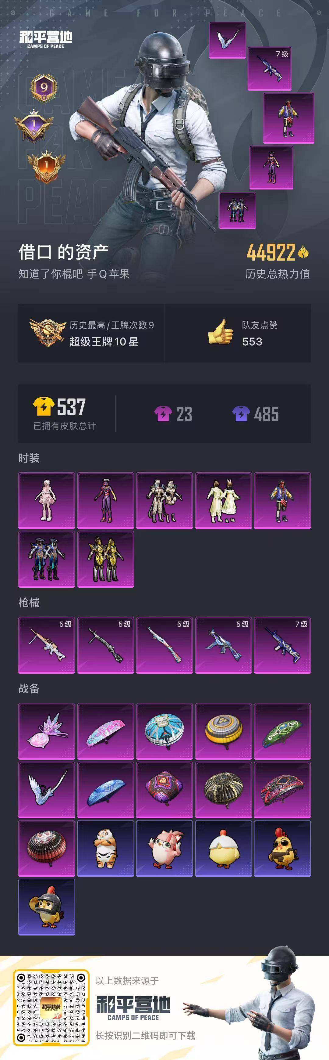 HPQM3455413和平精英账号详情图15