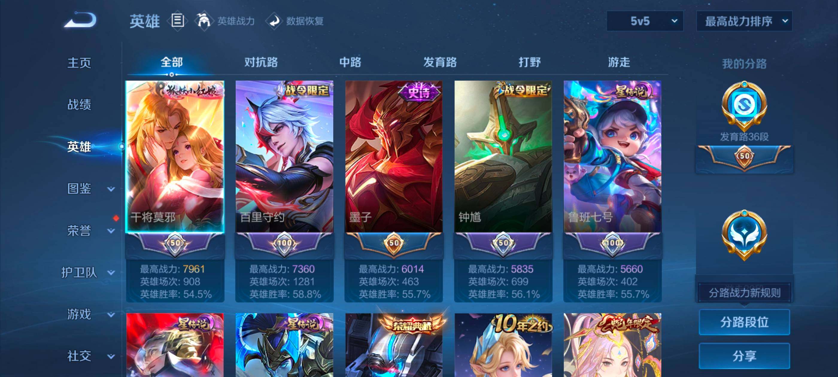 WZDN431356王者荣耀账号详情图4