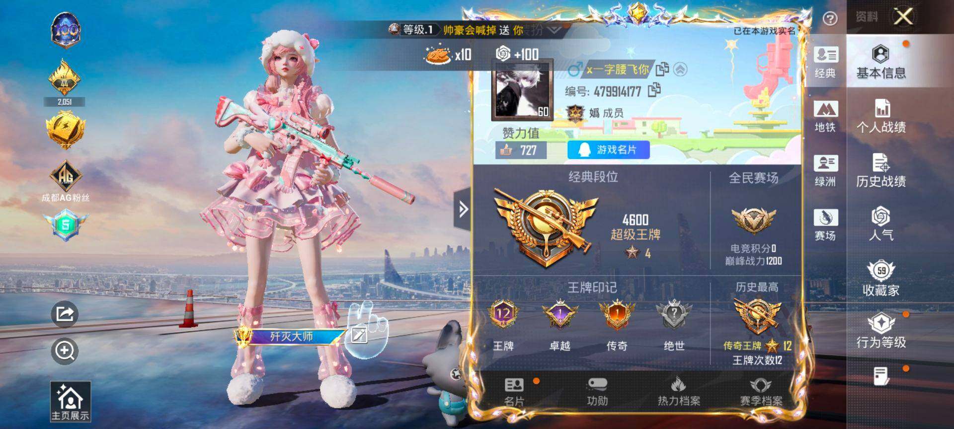 HPQM3455468和平精英账号详情图3