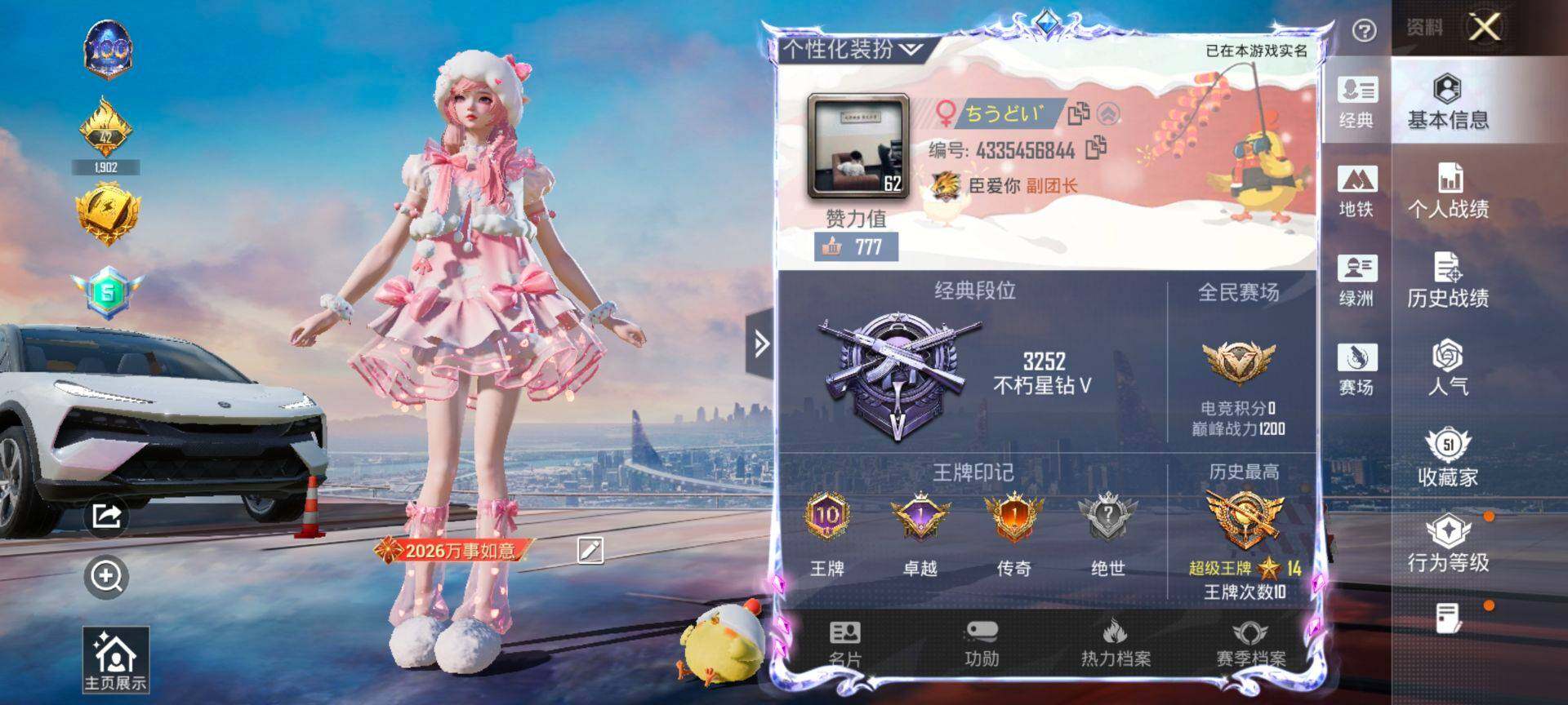 HPCMW3455539和平精英账号详情图2