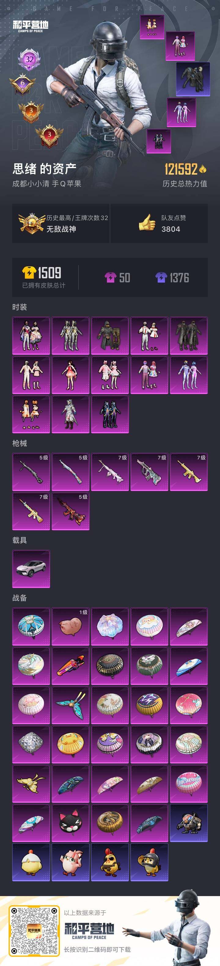 HPQM3455627和平精英账号详情图5