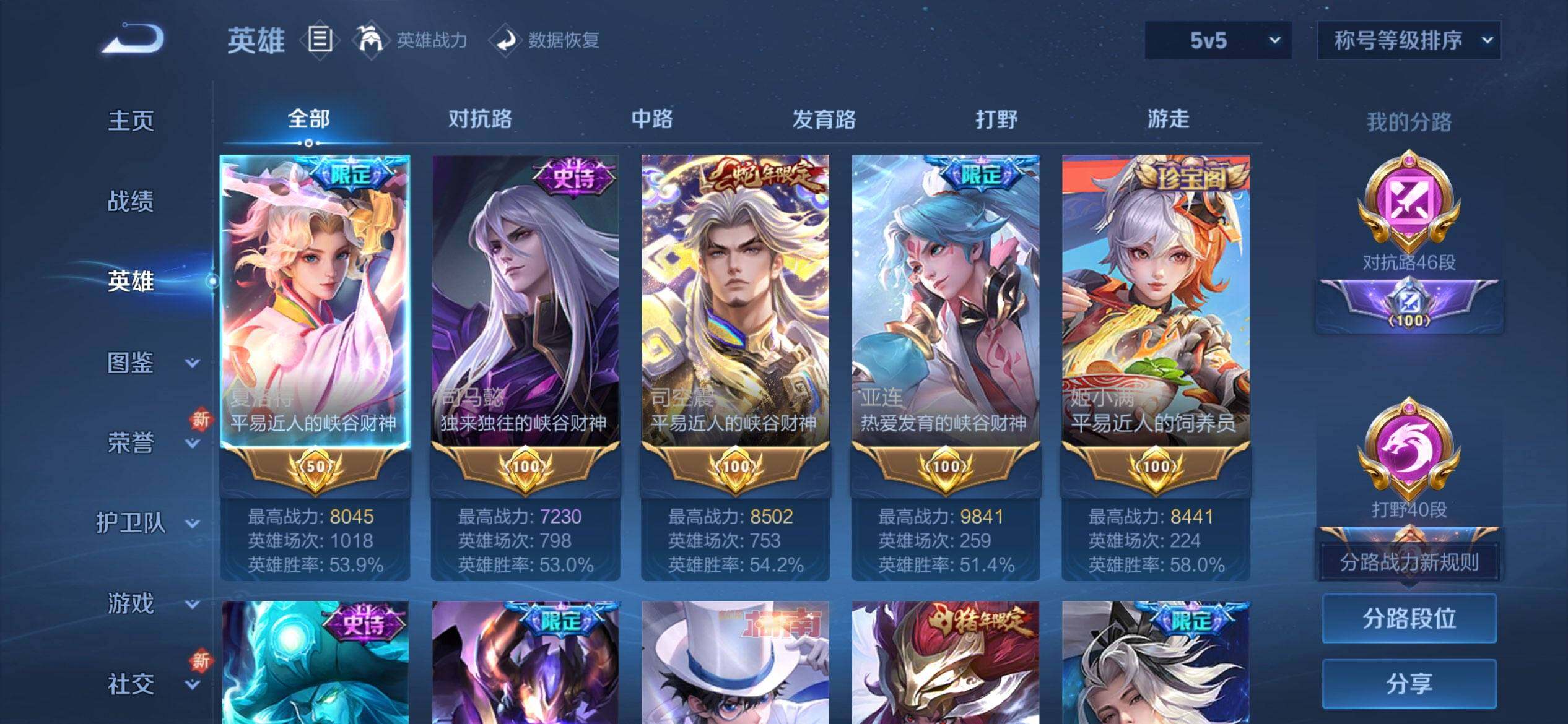 WZQM3483815王者荣耀账号详情图5