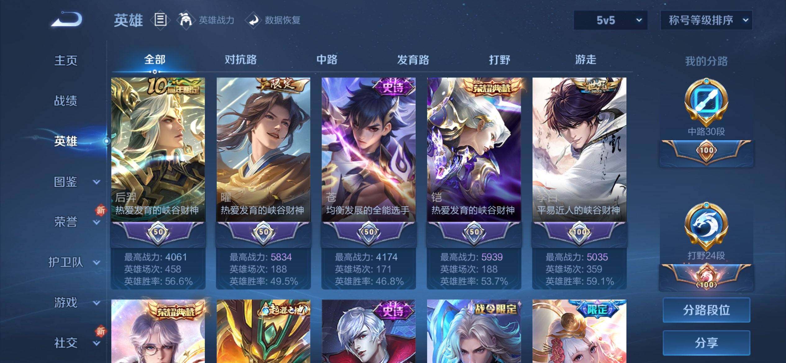 WZQM3483786王者荣耀账号详情图6