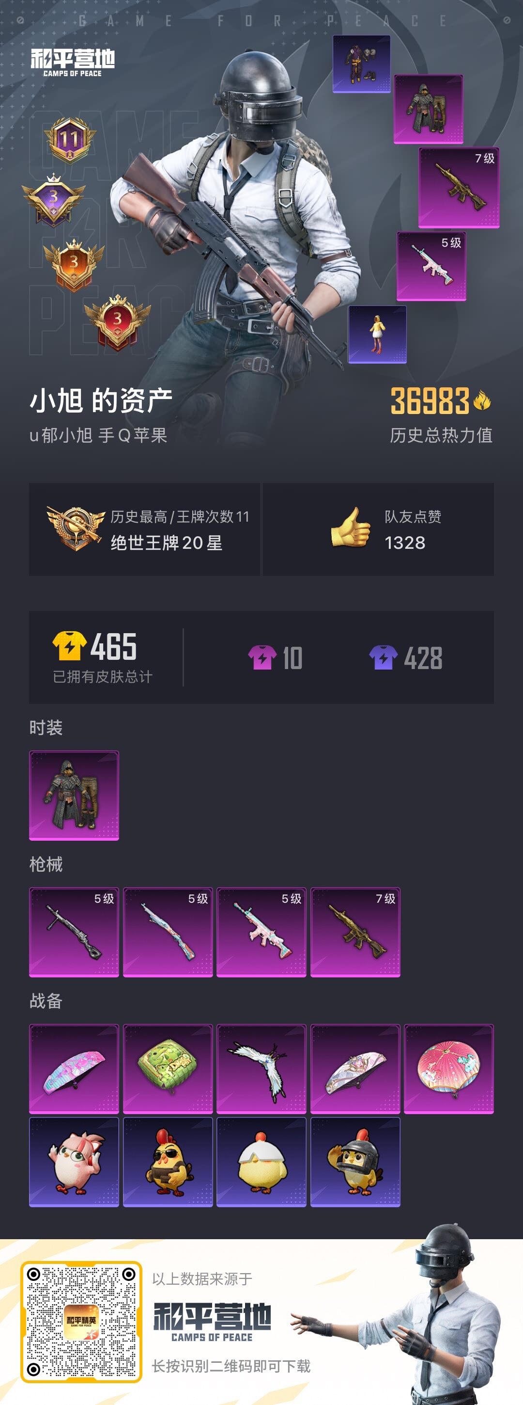 HPQM40001和平精英账号详情图7