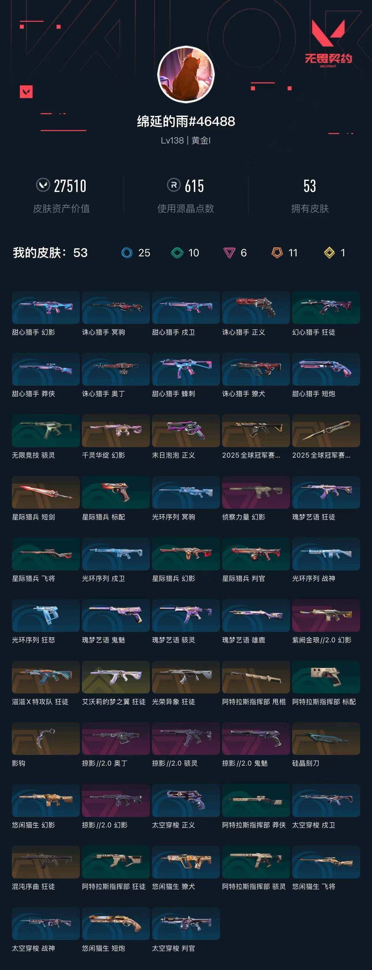 WWQXL40052无畏契约账号详情图4