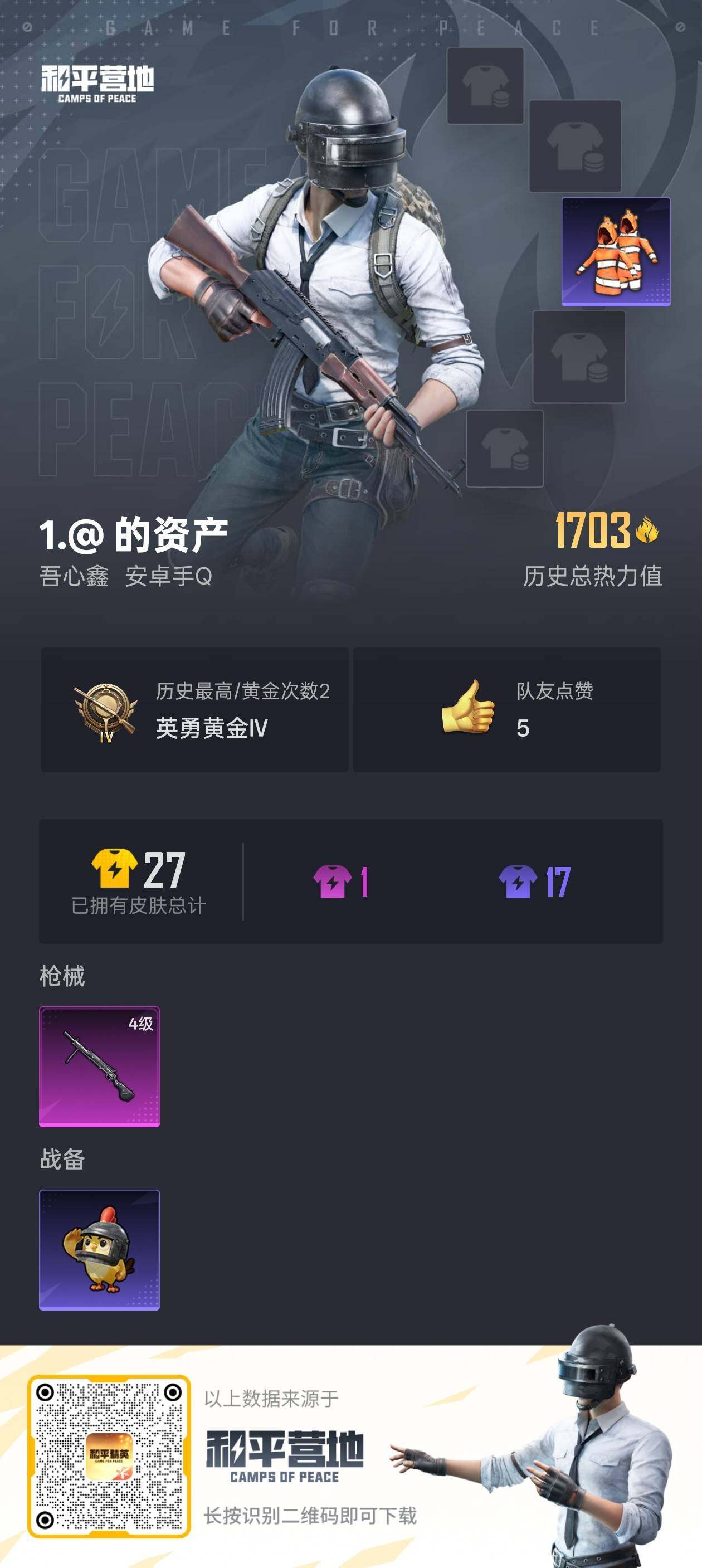 HPLE42416和平精英账号详情图5