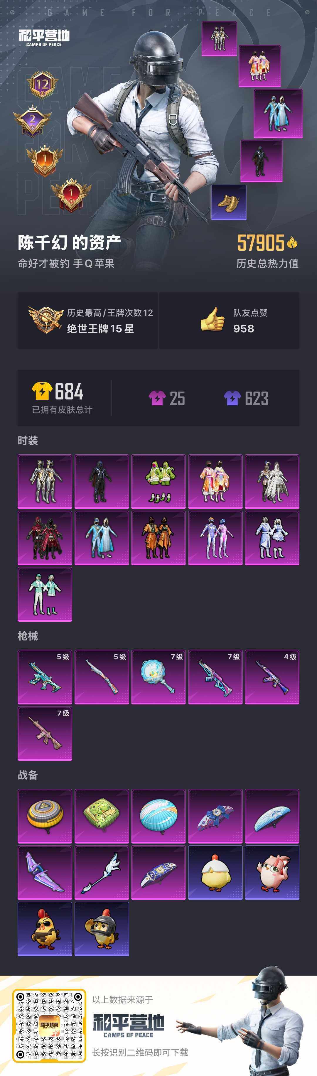 HPCMW42883和平精英账号详情图3