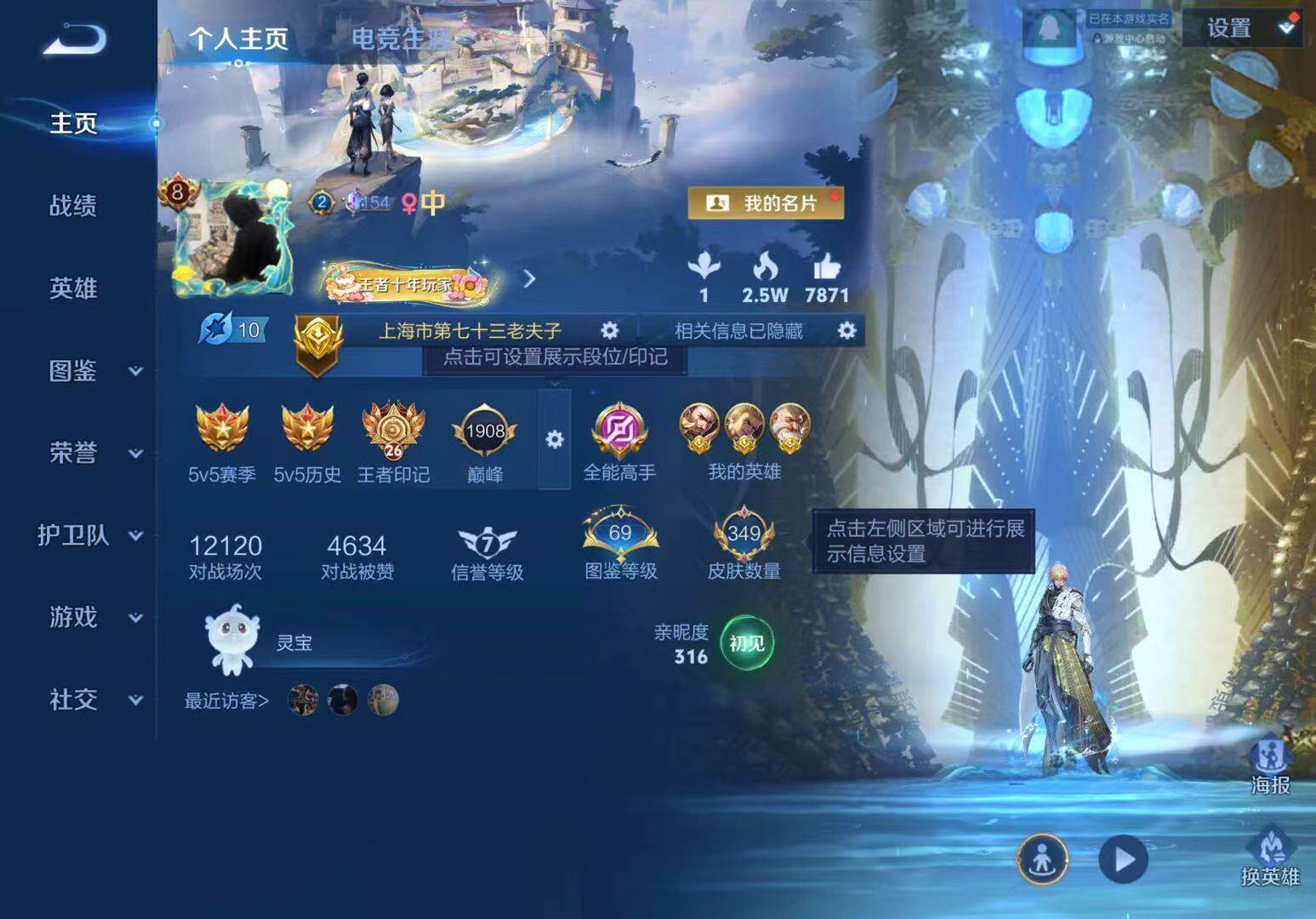 WZLX466520王者荣耀账号详情图2