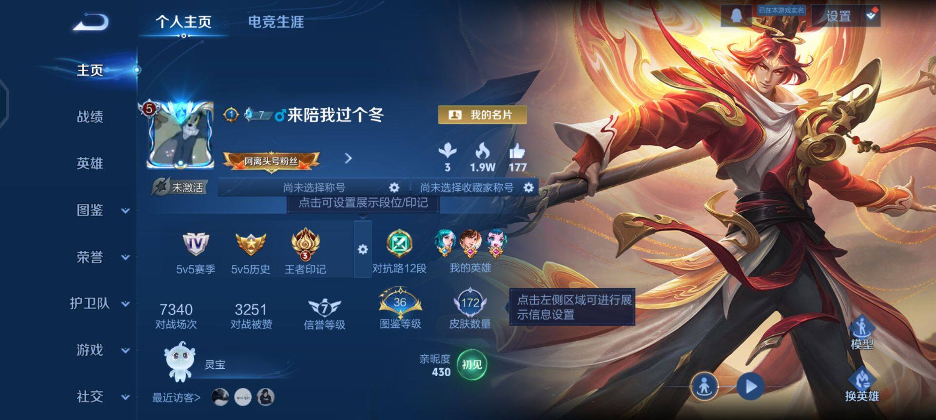 WZQM432495王者荣耀账号详情图3