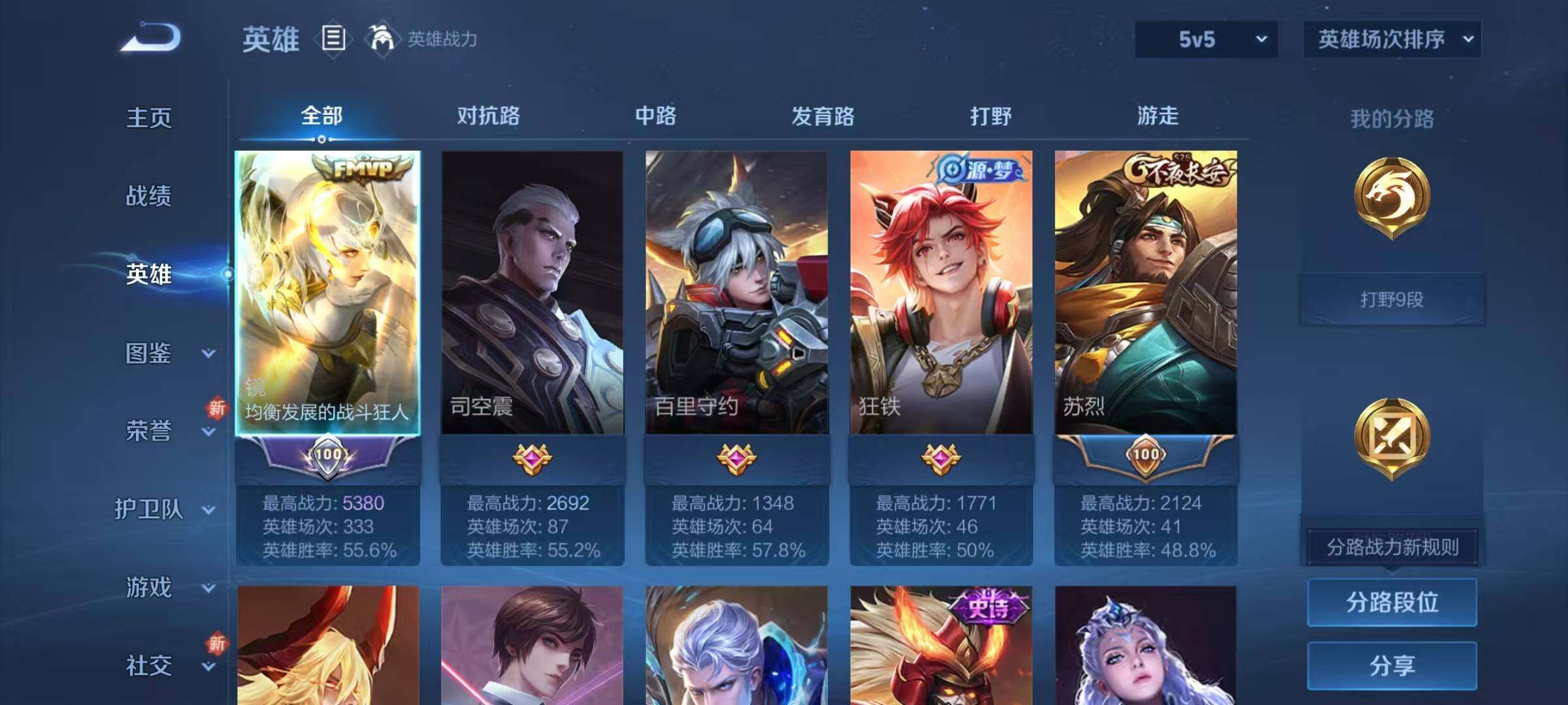 WZJZ425709王者荣耀账号详情图5