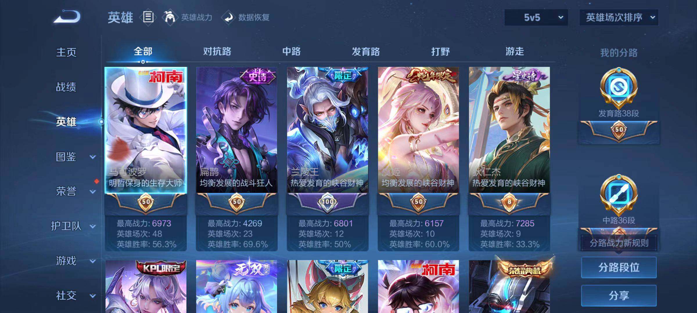 WZLX466518王者荣耀账号详情图3