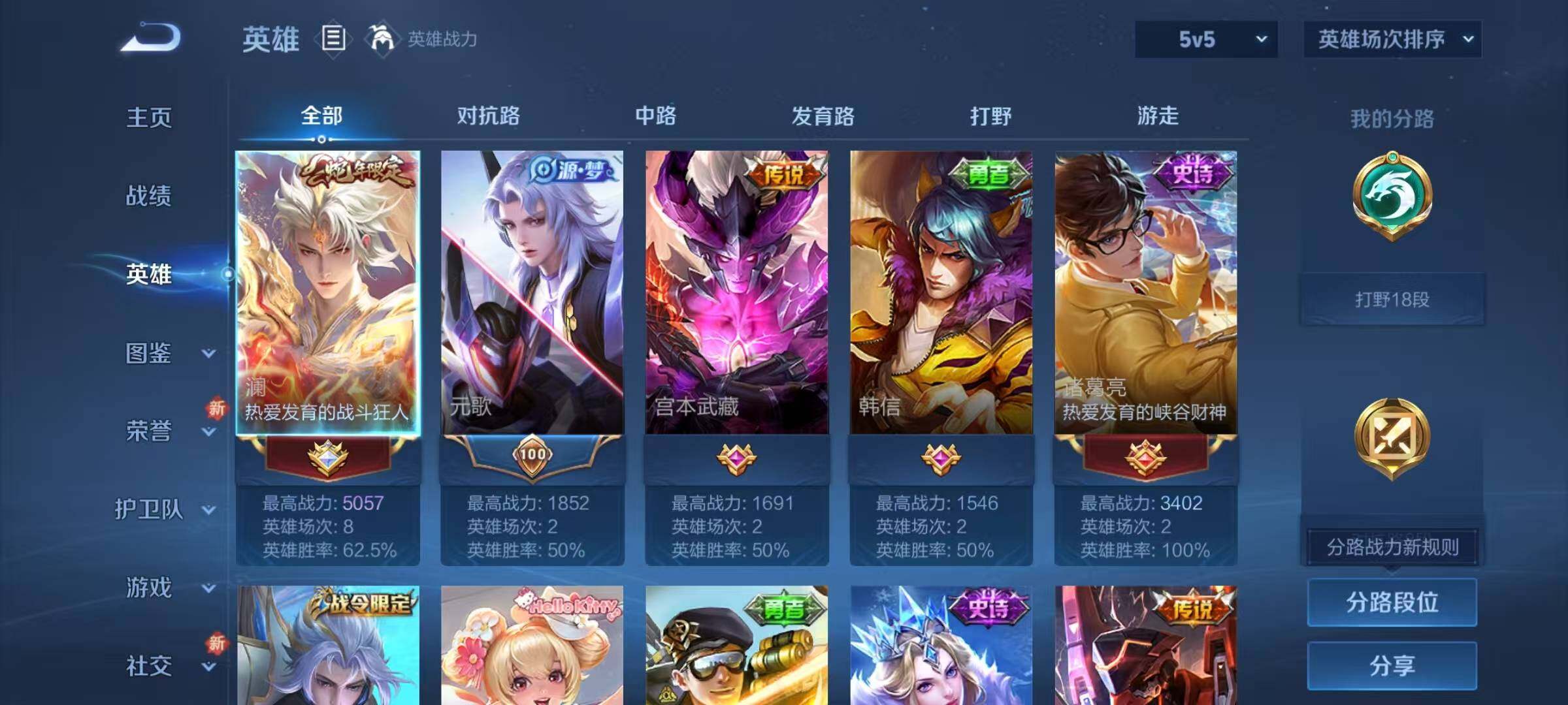 WZJZ421853王者荣耀账号详情图5 WZJZ421853王者荣耀账号详情图5