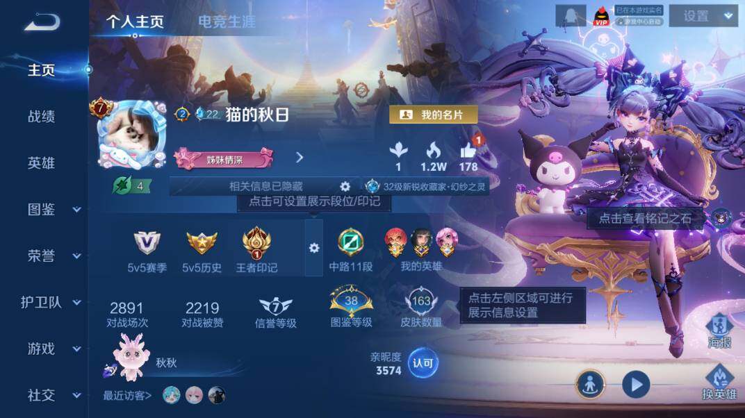 WZ0346104王者荣耀账号详情图6 WZ0346104王者荣耀账号详情图6