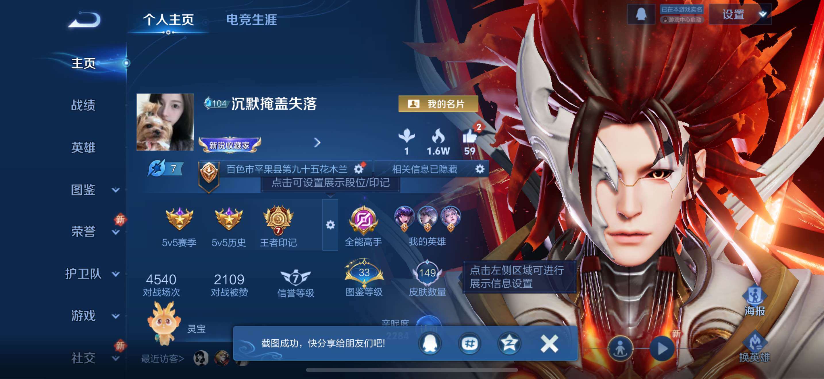 WZQM425743王者荣耀账号详情图6