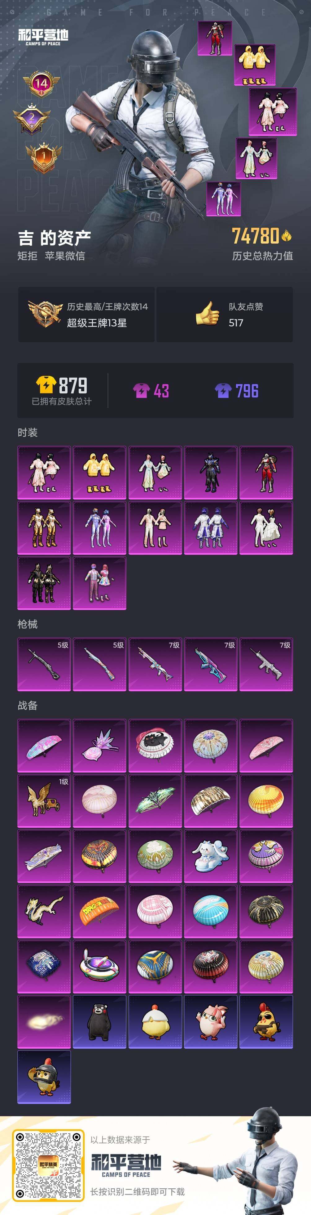 HPLE46809和平精英账号详情图6