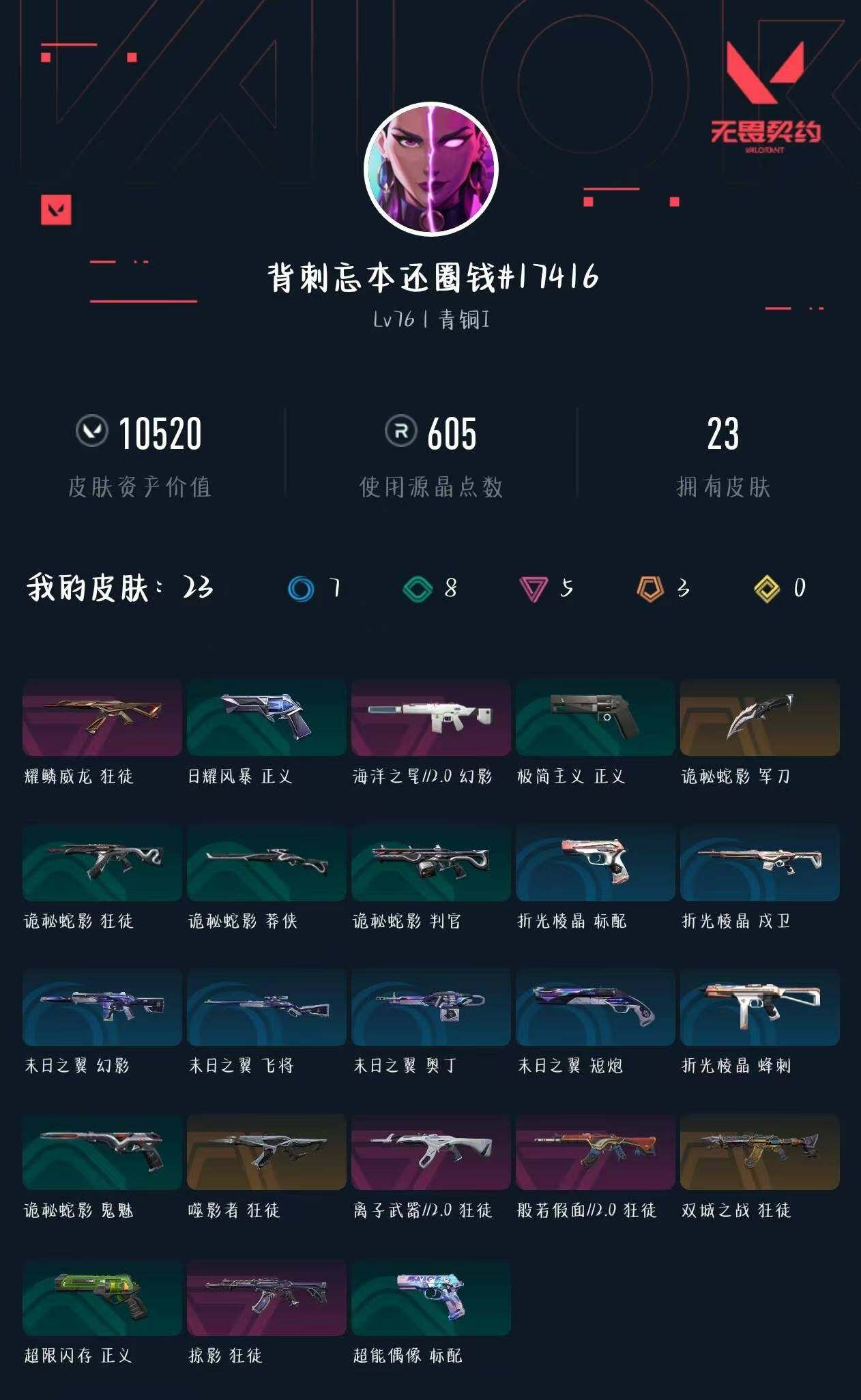 WWQXL40350无畏契约账号详情图4