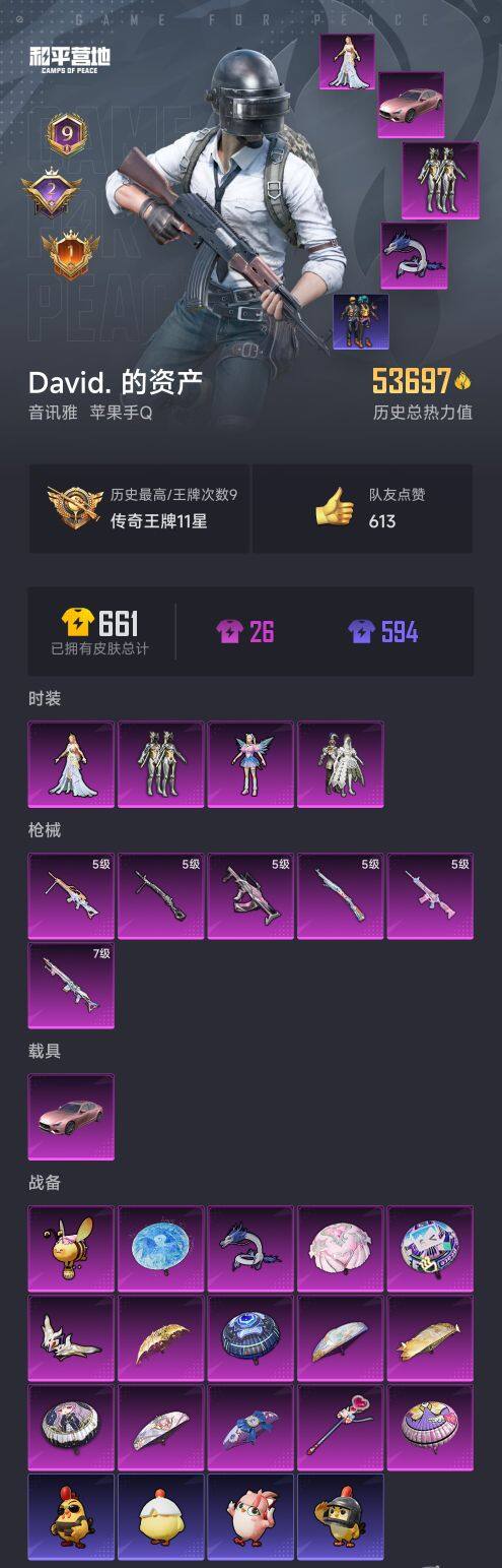 HPCMW416246和平精英账号详情图6