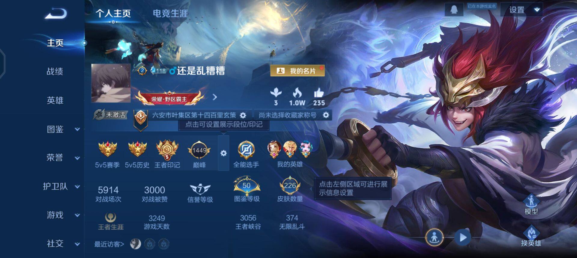 WZQM435385王者荣耀账号详情图3