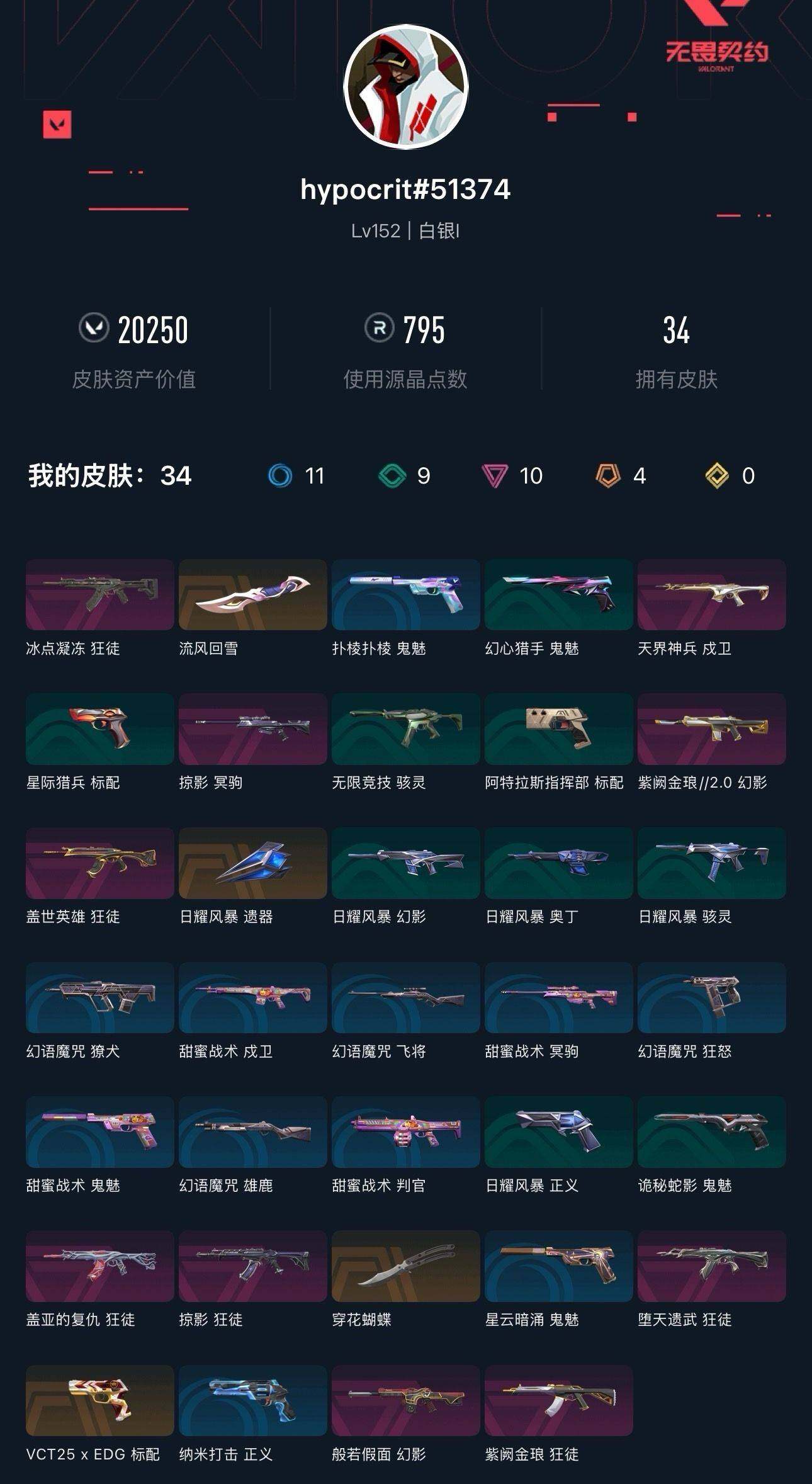 WWQXL40383无畏契约账号详情图4