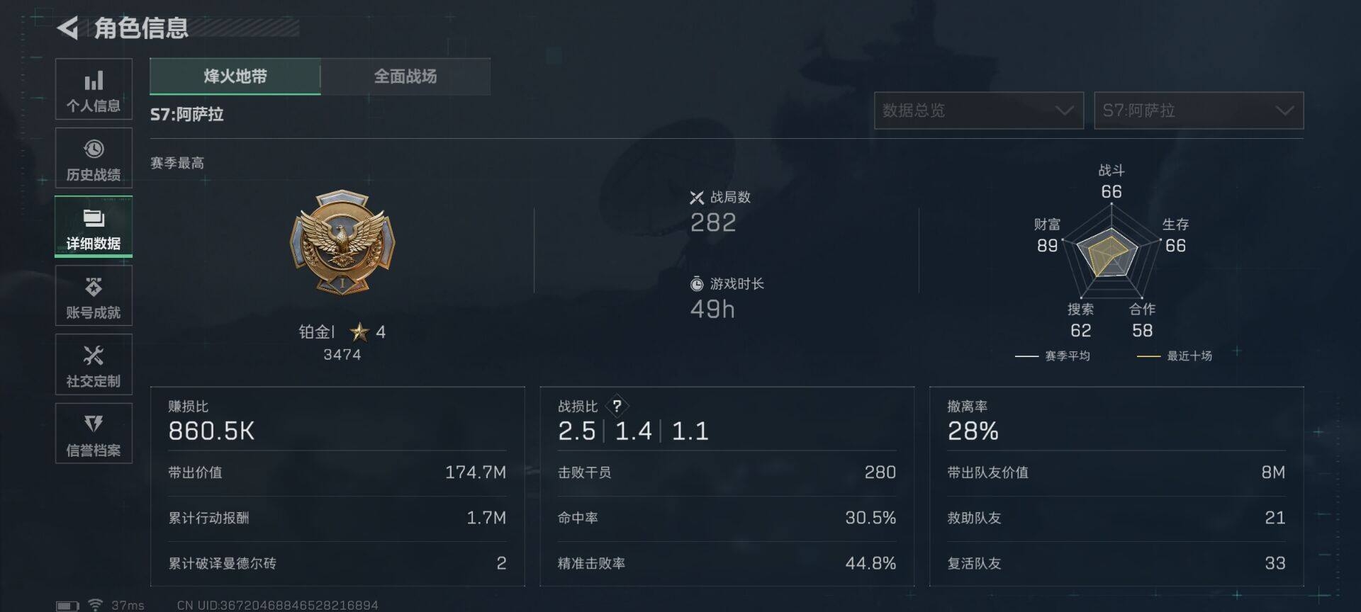 SJZEY41552三角洲行动账号详情图5