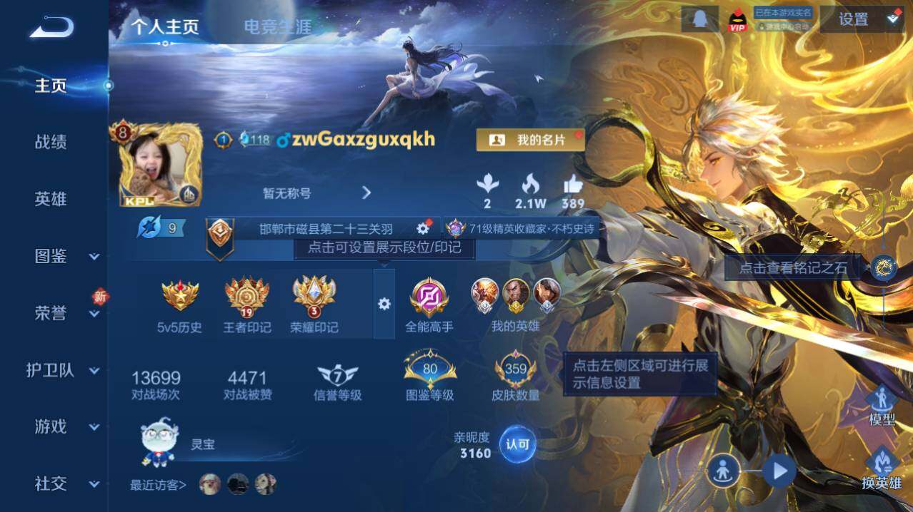 WZ0349066王者荣耀账号详情图4