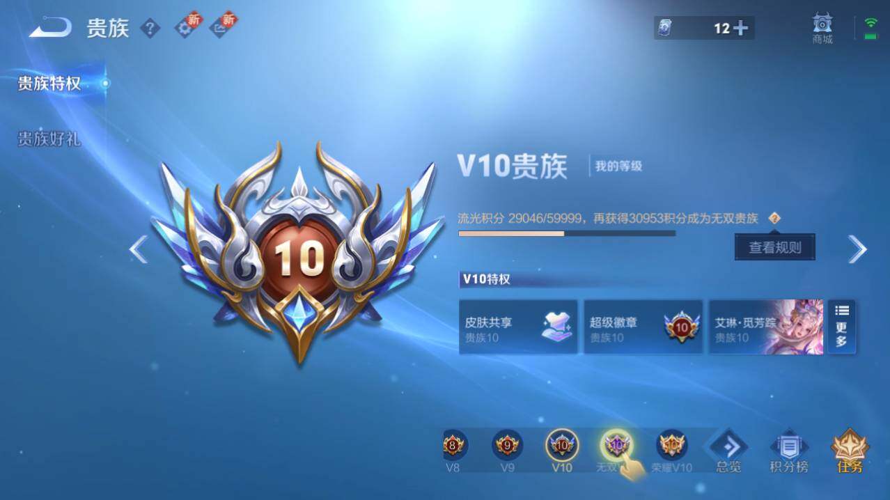 WZ0348889王者荣耀账号详情图12