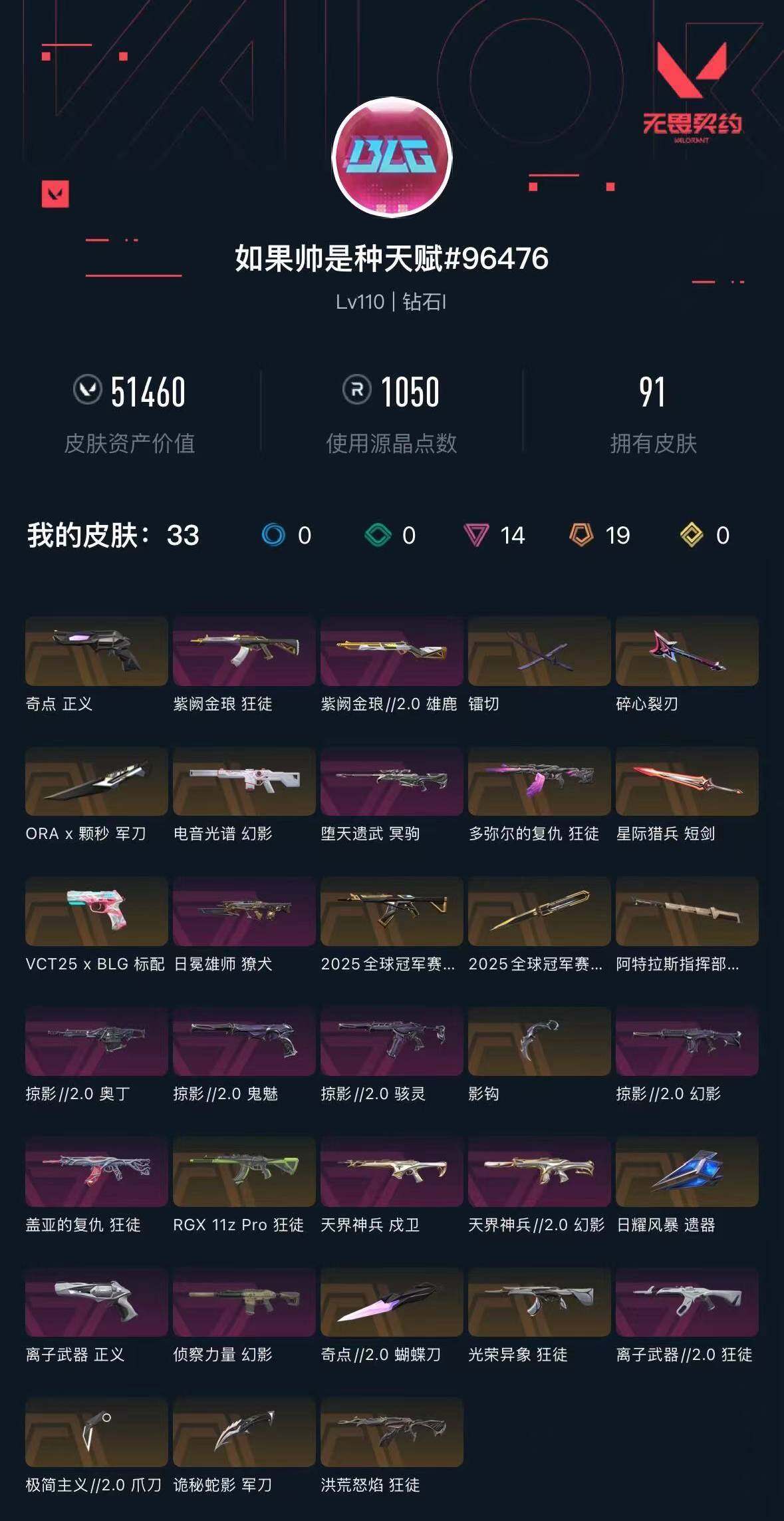 WWQXL40530无畏契约账号详情图3