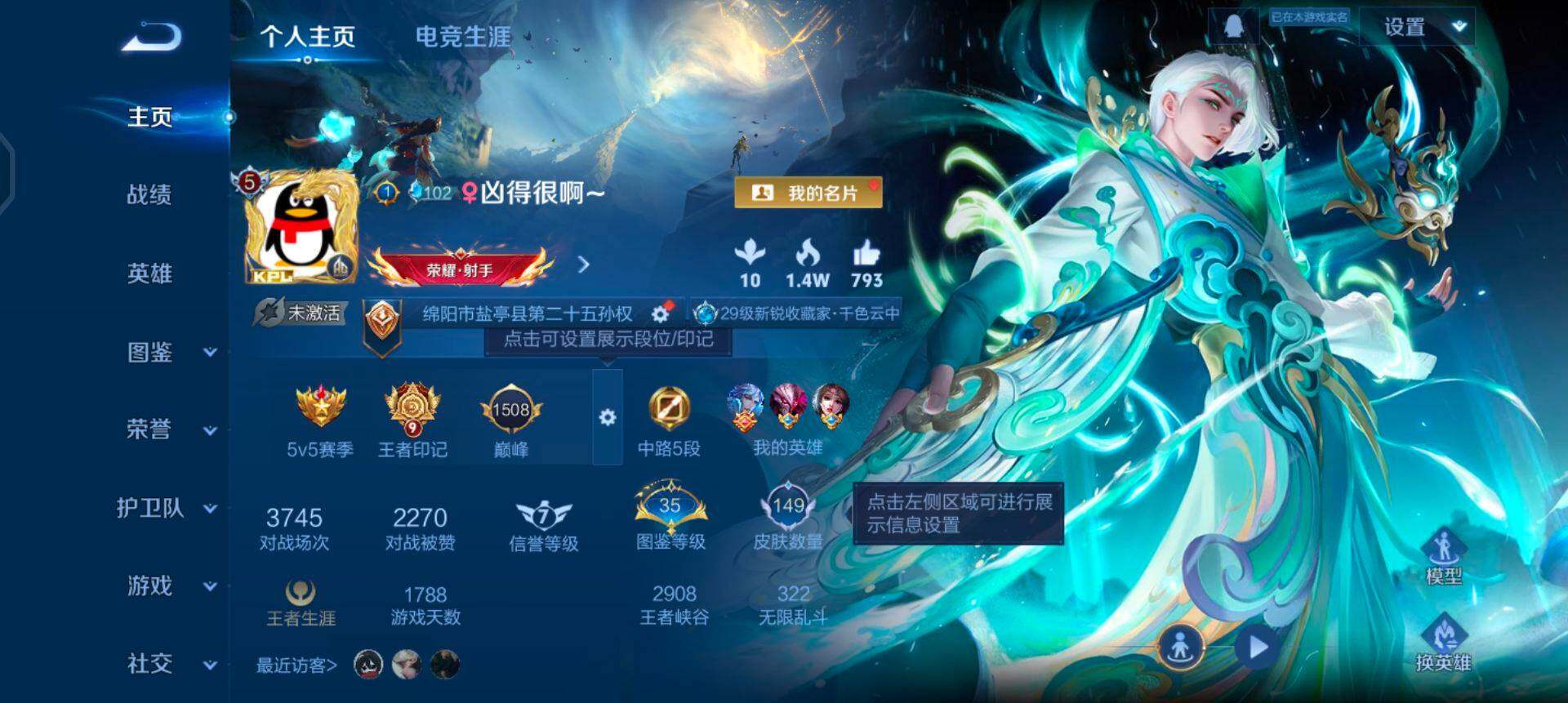 WZQM417253王者荣耀账号详情图3