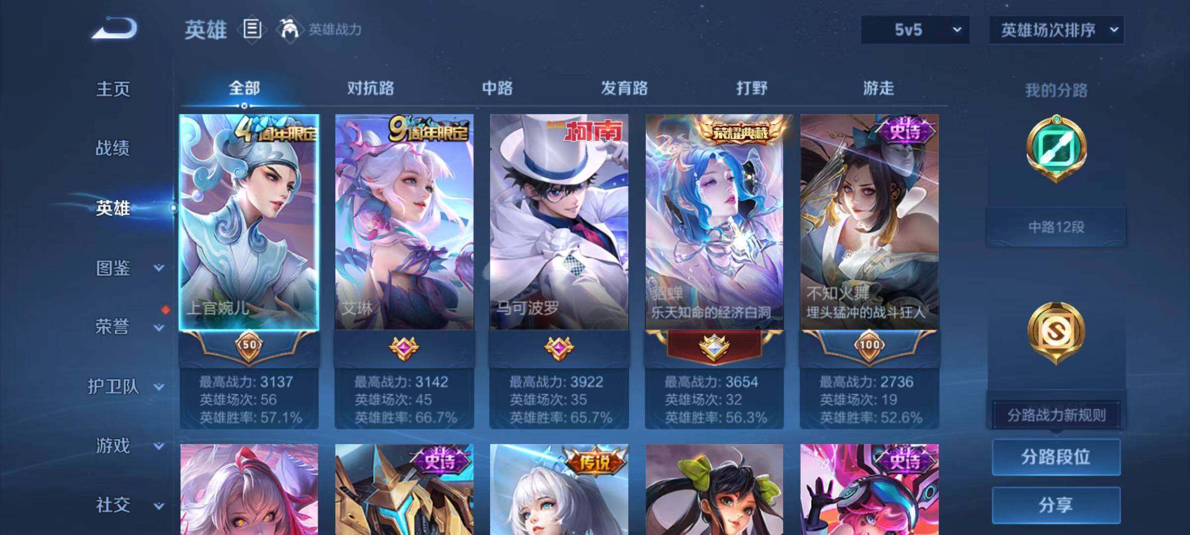 WZLX470336王者荣耀账号详情图3