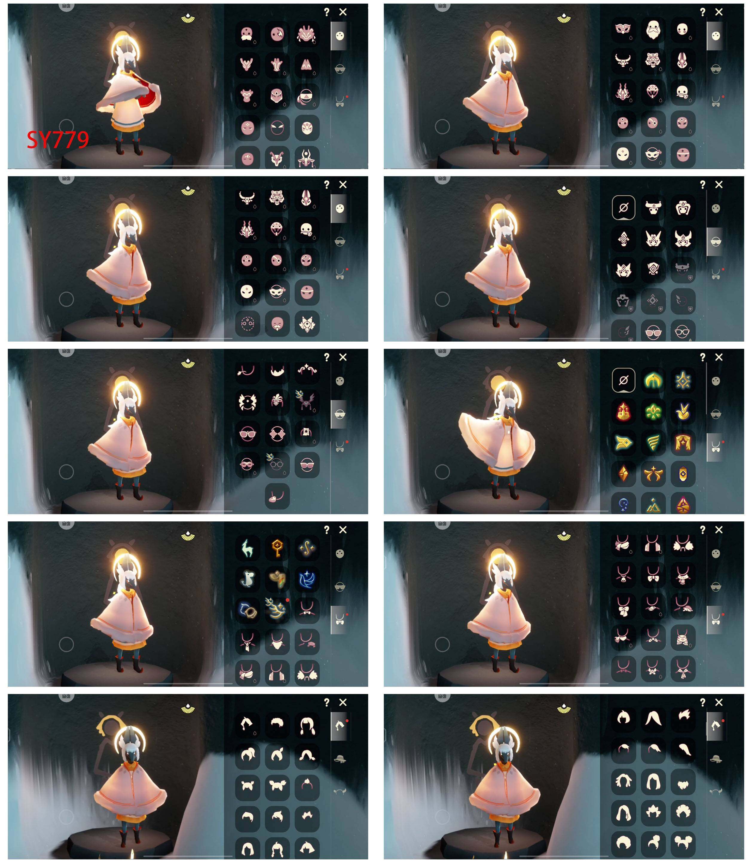 光遇账号华为渠道服22季11翼白枭玫瑰花阿努比斯大铁头兔年套装小狗发饰妮妮长裙九色鹿鹿角圣诞鹿角巫术犄角
资源：蜡烛9241    爱心2667    红498烛   翼11
已毕业地图：全图毕业
毕业季节： 圣岛季