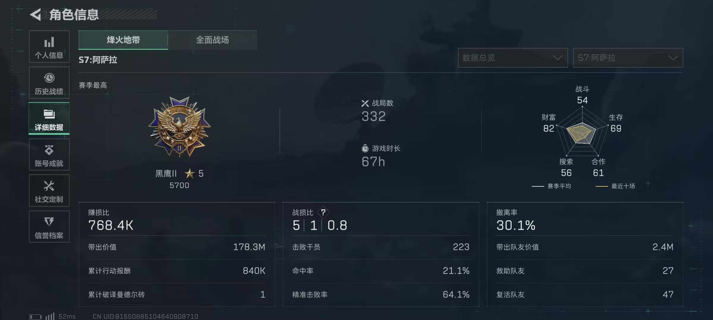 SJZQM48761三角洲行动账号详情图8