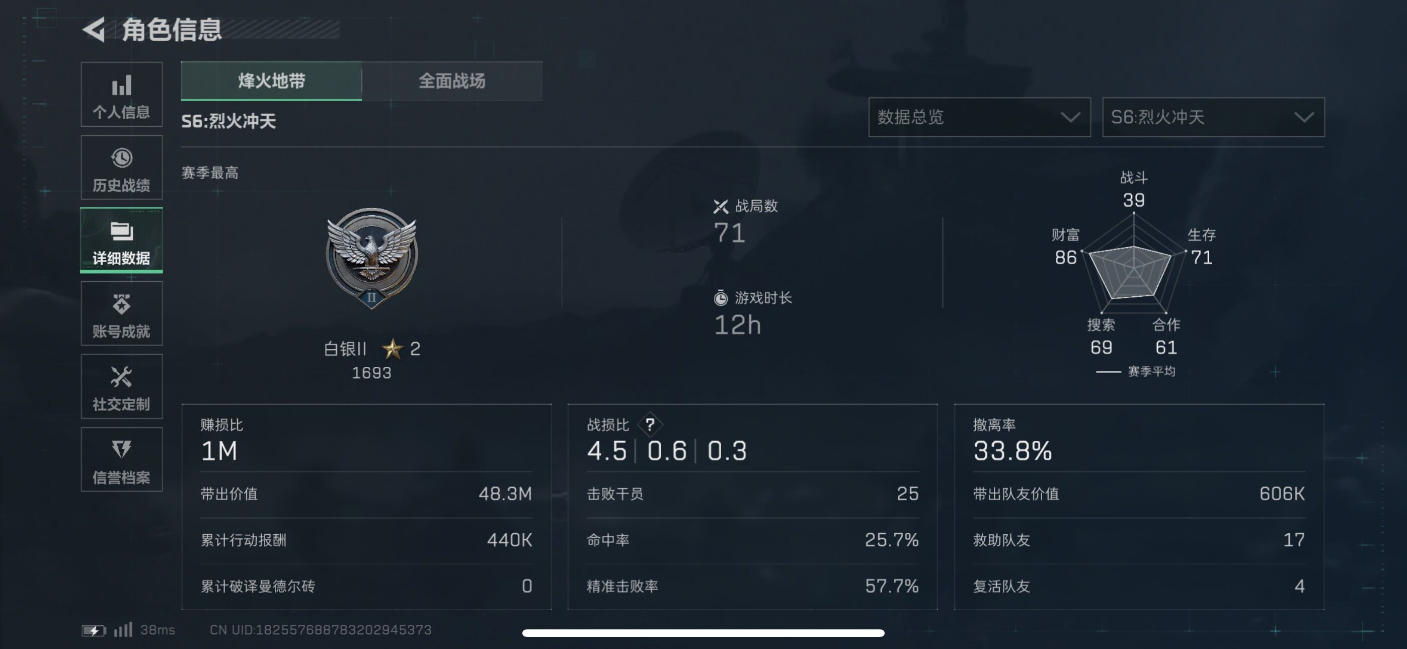 SJZEY42040三角洲行动账号详情图16