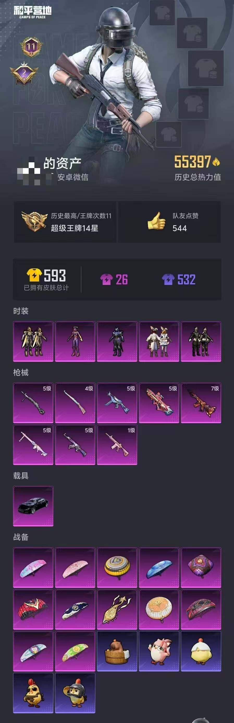 HPQM410797和平精英账号详情图5