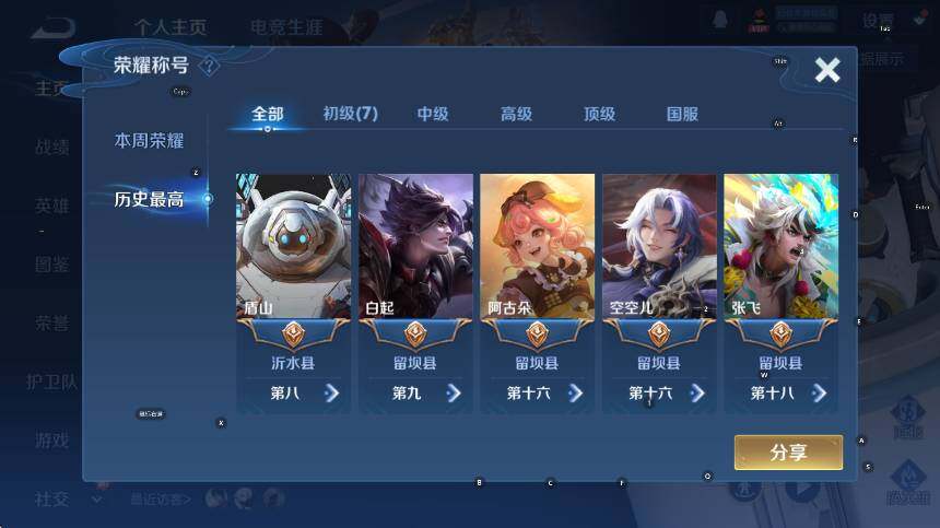 WZCMW411125王者荣耀账号详情图8