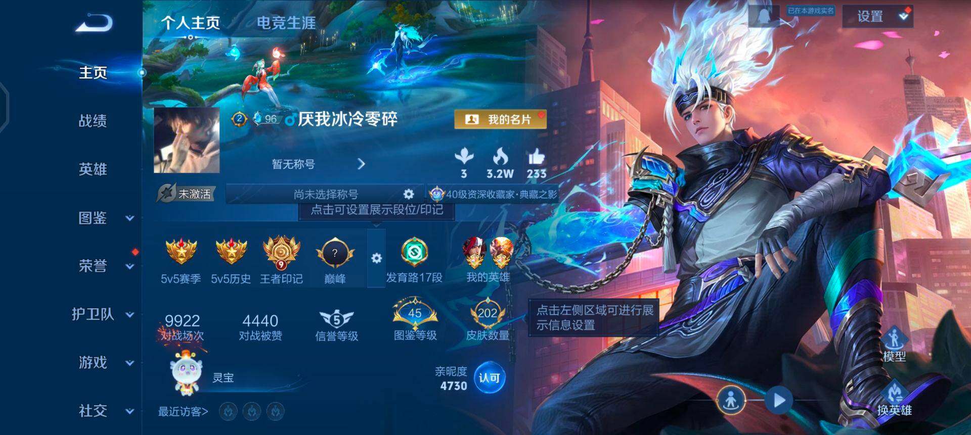 WZQM433576王者荣耀账号详情图3