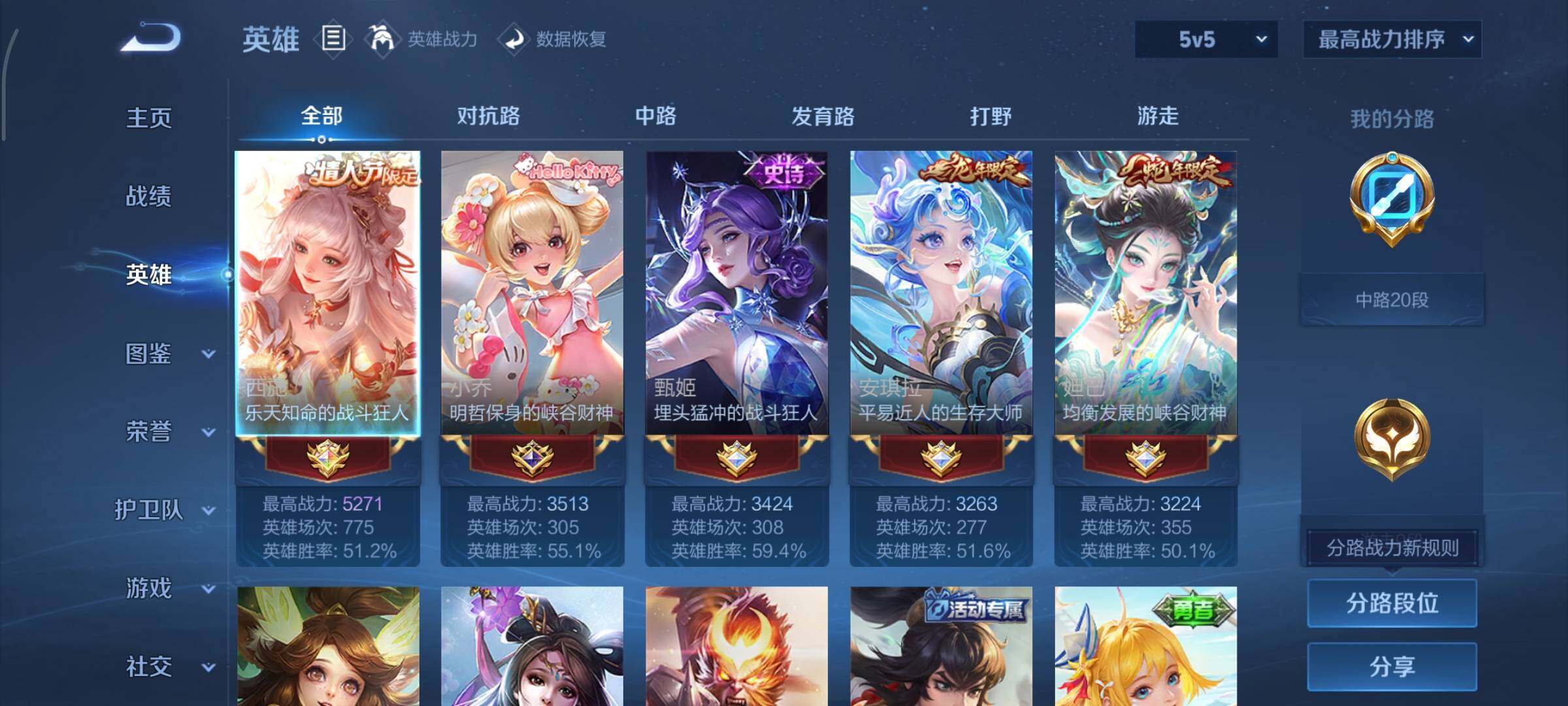 WZCMY414430王者荣耀账号详情图3