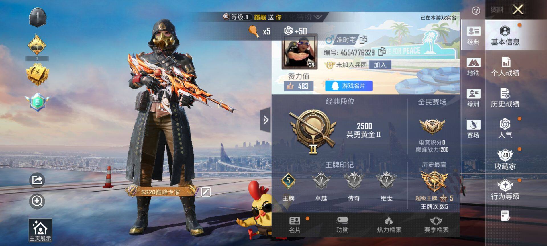 HPCMW416389和平精英账号详情图2