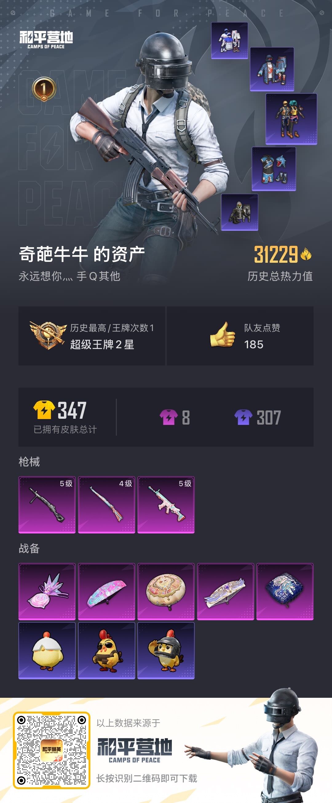 HPJZ414677和平精英账号详情图4