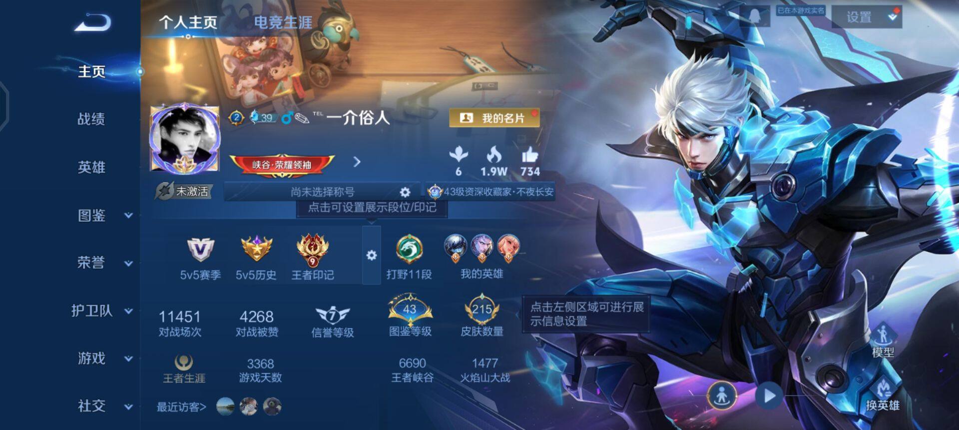 WZQM437025王者荣耀账号详情图3