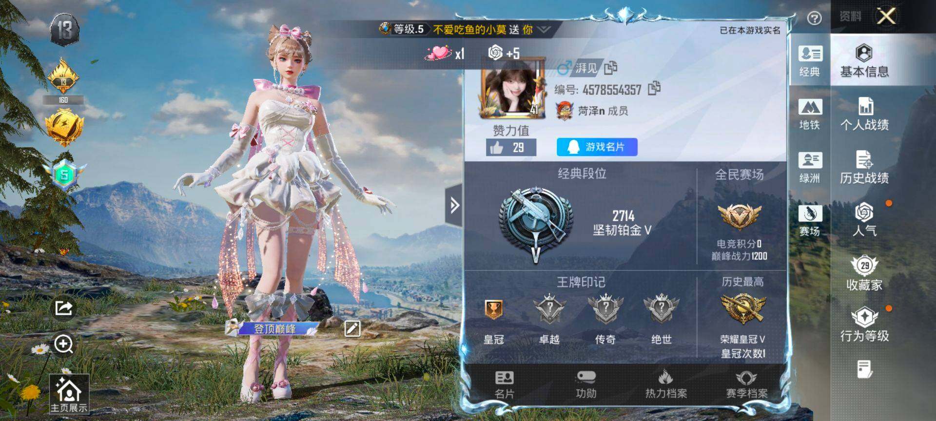 HPCMW416411和平精英账号详情图2