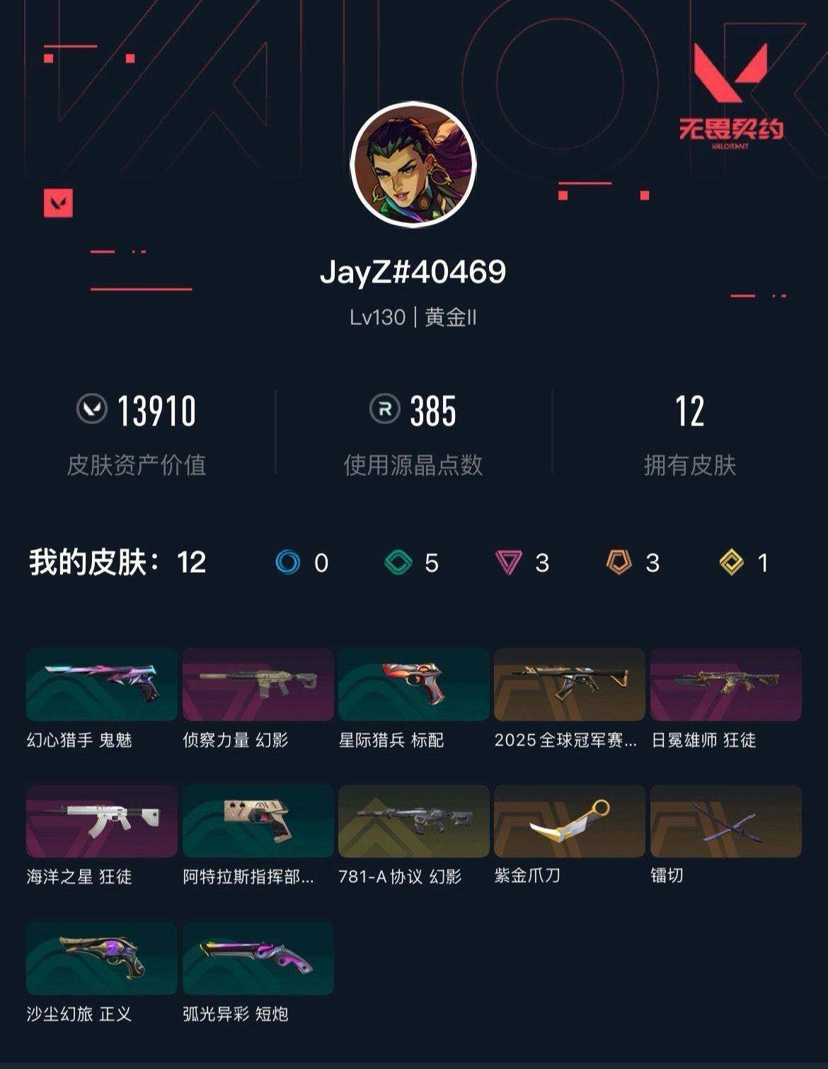 WWQXL40963无畏契约账号详情图4