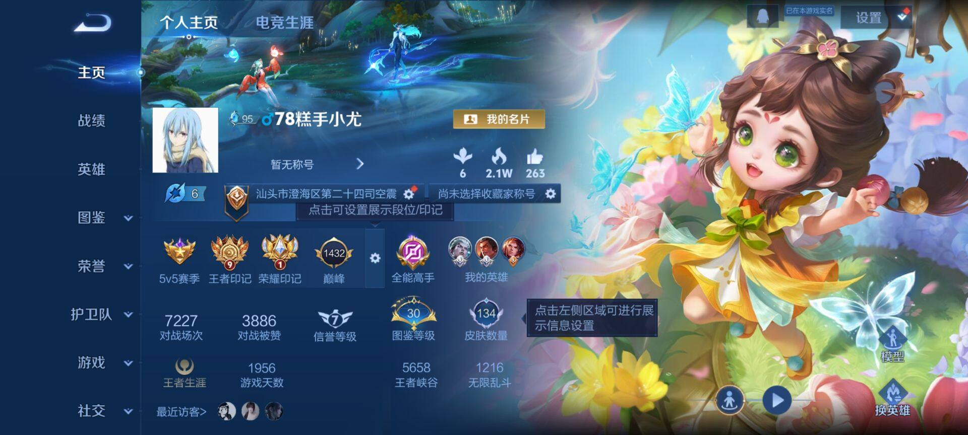 WZQM417994王者荣耀账号详情图3 WZQM417994王者荣耀账号详情图3